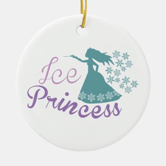 Décoration En Céramique Princesse de glace (Devant)
