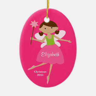 Décoration En Céramique Princesse féerique Christmas Ornament