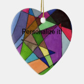 Décoration En Céramique "Principalement des angles aigus dans un coeur mul (Droite)