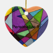 Décoration En Céramique "Principalement des angles aigus dans un coeur mul (Dos)