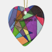 Décoration En Céramique "Principalement des angles aigus dans un coeur mul (Gauche)