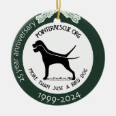 Décoration En Céramique PRO 25 Anniversaire de l'ornement (Devant)