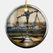 Décoration En Céramique Procureur | Scales de justice (Dos)