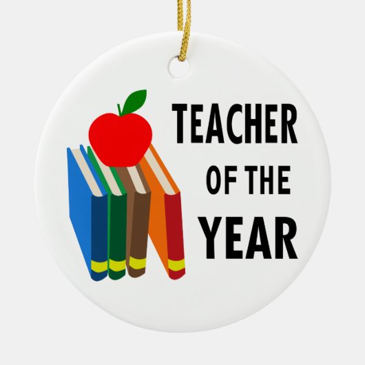 Décoration En Céramique Professeur de l'année (Devant)