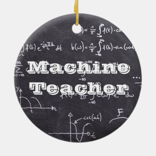 Décoration En Céramique Professeur de machine (Dos)