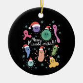 Décoration En Céramique Professeur de microbiologie de Noël Microbe scient (Devant)