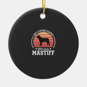 Décoration En Céramique Professeur de physique Mastiff amateur de chiens