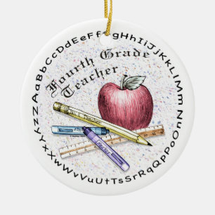 Décoration En Céramique Professeur de quatrième année