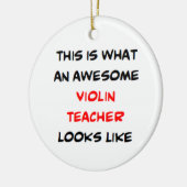 Décoration En Céramique professeur de violon, super (Gauche)
