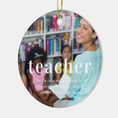 Décoration En Céramique Professeur | Sentiments photo Keepsaké Noël (Gauche)