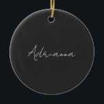Décoration En Céramique Professionnel noir ajouter votre nom écriture manu<br><div class="desc">Ce modèle peut être customisé pour répondre à toutes les occupations personnelles.</div>