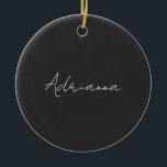 Décoration En Céramique Professionnel noir ajouter votre nom écriture manu<br><div class="desc">Ce modèle peut être customisé pour répondre à toutes les occupations personnelles.</div>