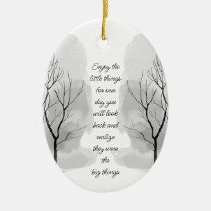 Décoration En Céramique Profitez des petites choses Citation de vie inspir