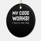 Décoration En Céramique Programmeur Mon Code Fonctionne (Gauche)