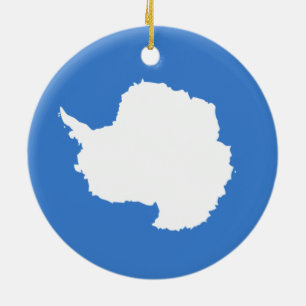 Décoration En Céramique Projet de drapeau de l'Antarctique (par Graham Bar