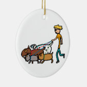 Décoration En Céramique Promenade de chiens (Droite)