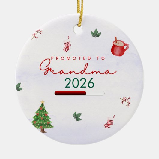 Décoration En Céramique Promu à grand-mère (Devant)