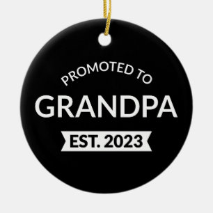 Décoration En Céramique Promu À Grand-Père Est. 2023 II