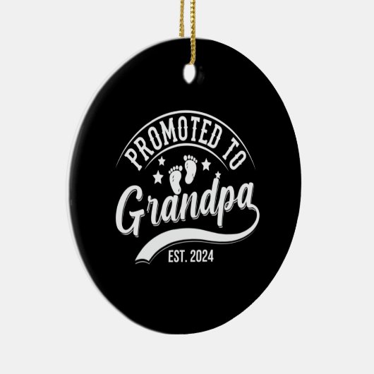 Décoration En Céramique Promu À Grand-Père Est 2024 (Droite)