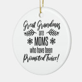 Décoration En Céramique Promu À Grande Grand-Mère (Gauche)