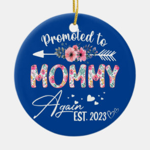 Décoration En Céramique Promu À Maman Encore Est 2023 Flower Mother's