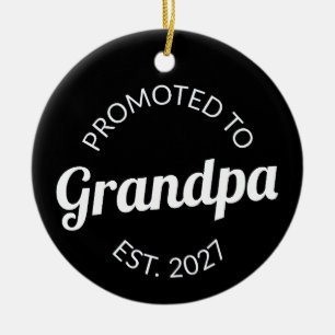 Décoration En Céramique Promu Grand-papa dès 2027 Nouveau Papa Je suis