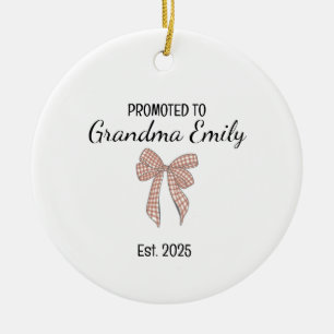 Décoration En Céramique Promue Grand-Mère – Rôle de Famille Personnalisé