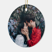 Décoration En Céramique Proposal Couples Photo Ornament & Personal Message (Gauche)