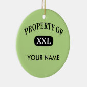 Décoration En Céramique Propriété de XXL Votre nom (Droite)