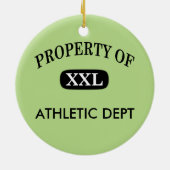 Décoration En Céramique Propriété de XXL Votre nom (Dos)