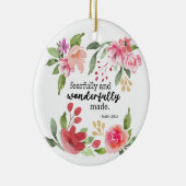 Décoration En Céramique Psaume 139:14 - Fearful and Wonderful Fade (Droite)