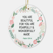 Décoration En Céramique Psaume 139 Vous Êtes Beau (Gauche)