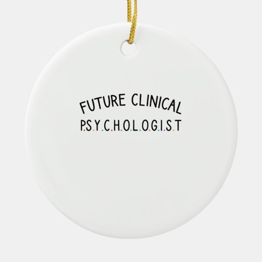 Décoration En Céramique Psychologue clinique future (Devant)