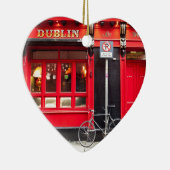 Décoration En Céramique Pub rouge de Dublin (Droite)