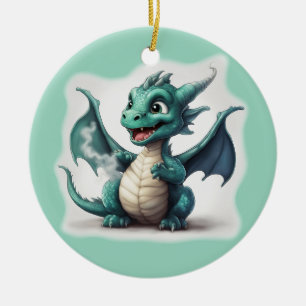 Décoration En Céramique Puff Le Petit Dragon Magique