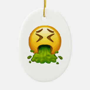 Décoration En Céramique puking émoji