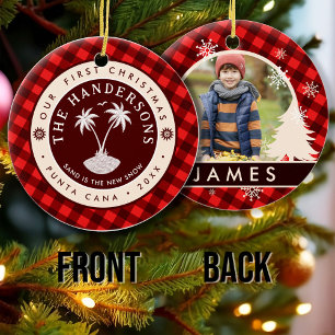 Décoration En Céramique Punta Cana République Dominicaine Palm Tree Souven