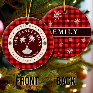 Décoration En Céramique Punta Cana République Dominicaine Palm Tree Souven