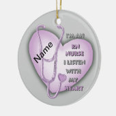 Décoration En Céramique Purple Heart RN Nurse (Gauche)