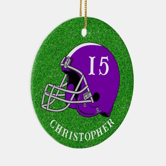 Décoration En Céramique Purple Helmet Christmas   Ceramic Ornament (Droite)