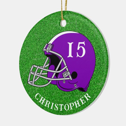 Décoration En Céramique Purple Helmet Christmas Ceramic Ornament (Gauche)
