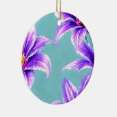 Décoration En Céramique Purple Lilly of the Valley Pattern  (Droite)