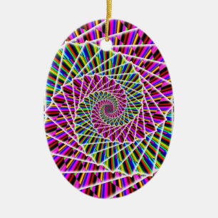 Décoration En Céramique Purple Spiral ( vous pouvez ajouter des mots si vo