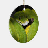 Décoration En Céramique Python vert d'arbre (Droite)