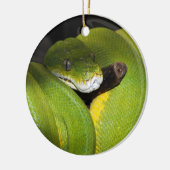 Décoration En Céramique Python vert d'arbre (Gauche)