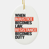 Décoration En Céramique Quand l'injustice devient loi (Dos)