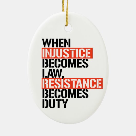 Décoration En Céramique Quand l'injustice devient loi (Dos)