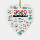 Décoration En Céramique Quarantine 2020 Noël Pandemic Commemorative (Droite)