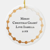 Décoration En Céramique Quatre Oiseaux | Douze jours de Noël (Dos)