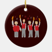 Décoration En Céramique Quatuor classique Barbershop (Dos)